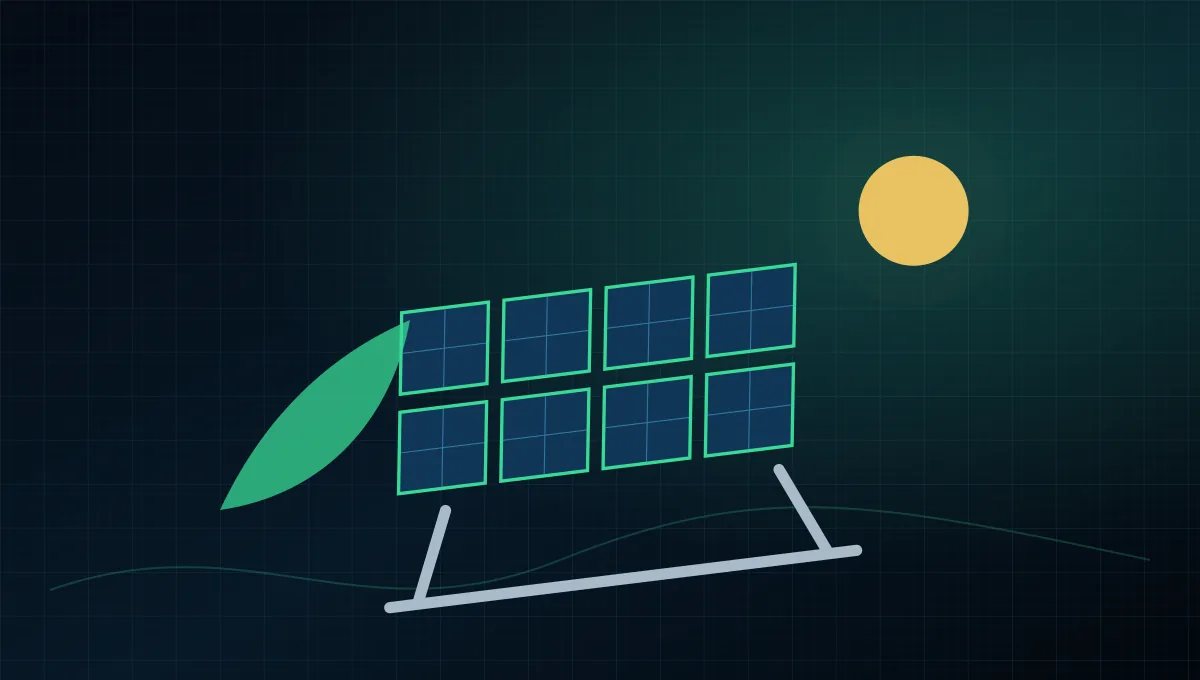 Carbon Emission Calculator – Güneş paneli, yaprak ve enerji kaynağı