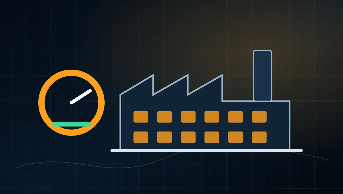OEE Production Efficiency Calculator – Fabrika, verim göstergesi ve üretim hattı