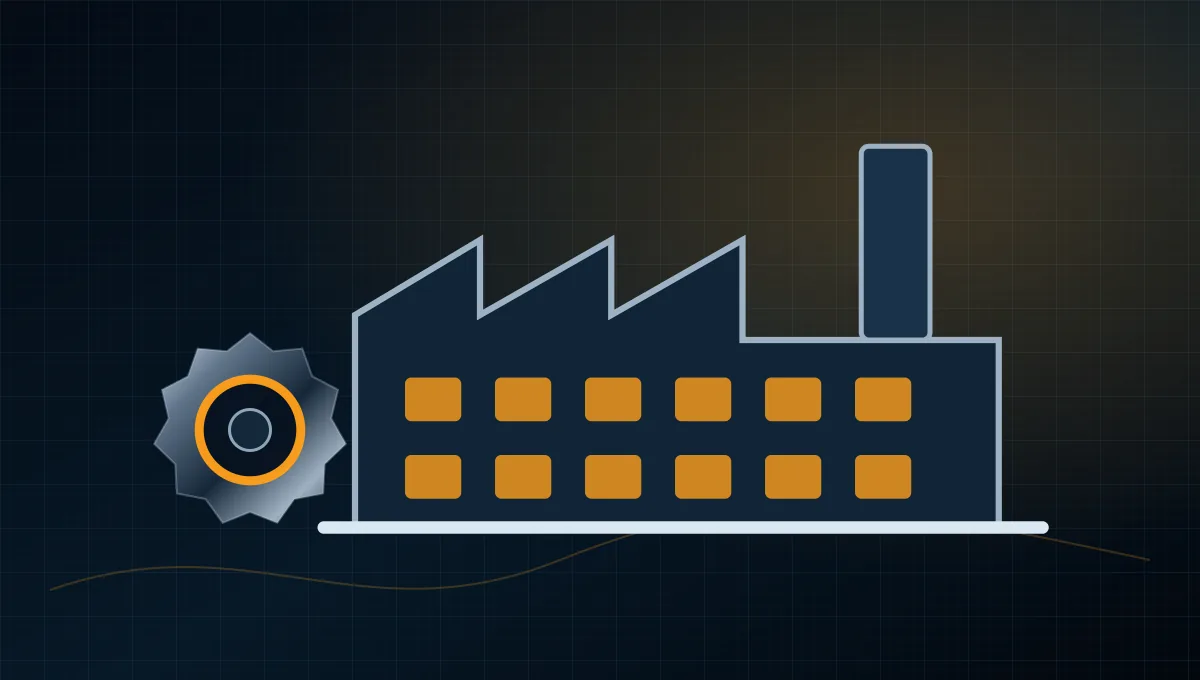 Industrial & Manufacturing – Fabrika, üretim hattı ve mekanik dişli